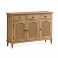 Sideboard rechteckig Eichenholz Natur 120cm x 40cm x 85cm
