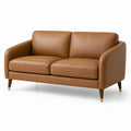 2-Sitzer Ledersofa Braun 150cm