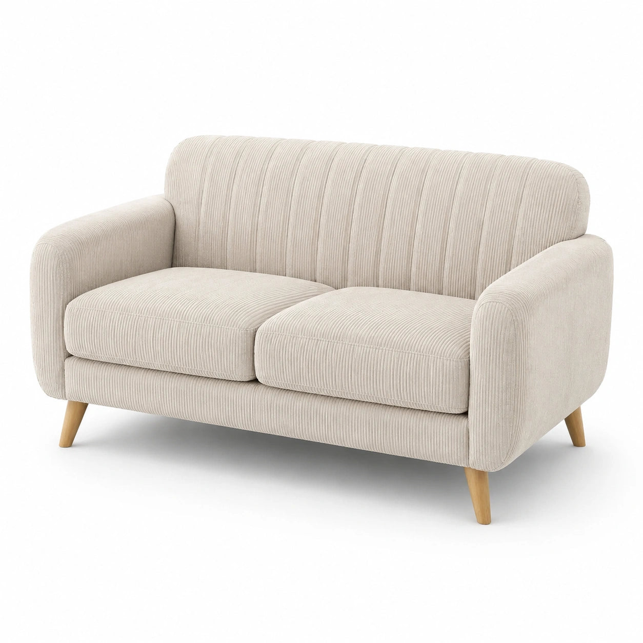 Zweisitzer-Sofa Kord Beige