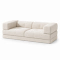 Sofa rechteckig Beige Bouclé 300cm