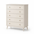 Holzkommode mit 5 Schubladen Beige